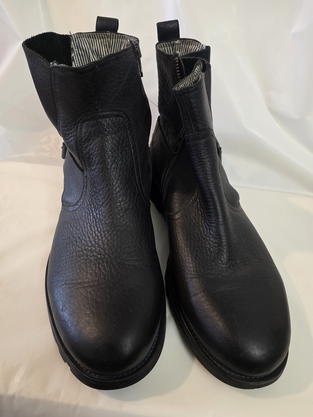 Kenneth Cole Reaction Men's Black Leather Zip Boots